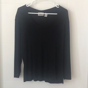 Black Chico’s V-Neck Top